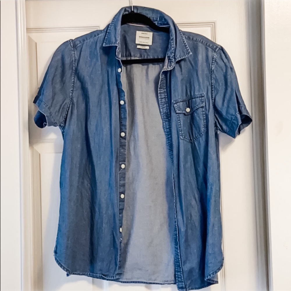 Denim & Flower Slim Fit size M button-down